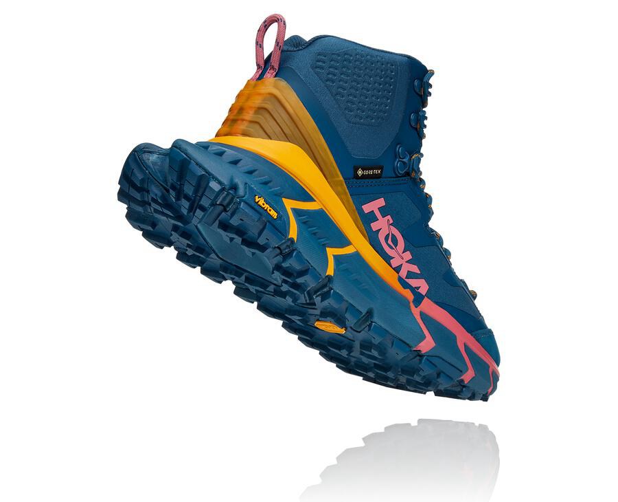 Hoka One One Tennine Hike Gore-Tex Vandringsskor Dam - Blå - LMQZE-0416